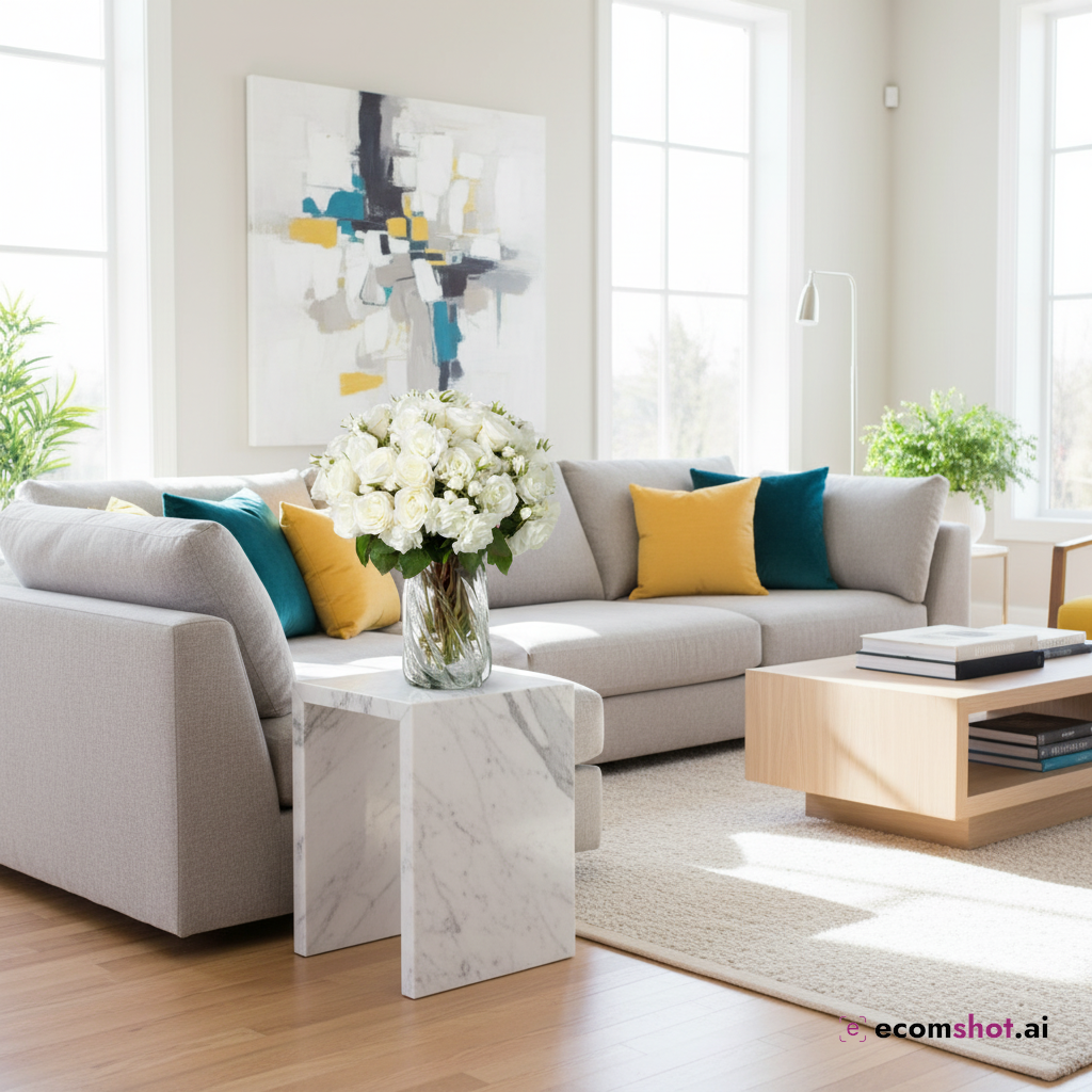 AI product photoshoot output