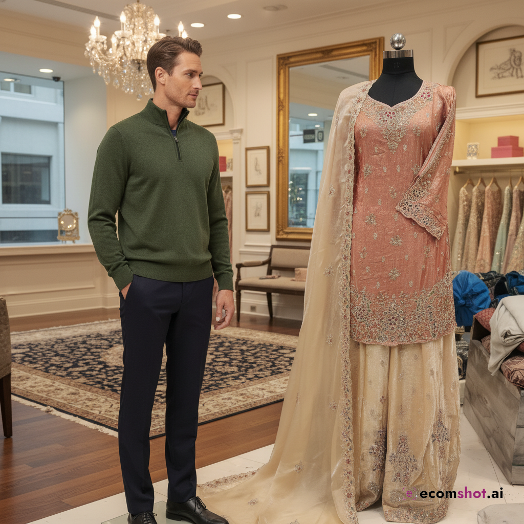 AI product photoshoot output