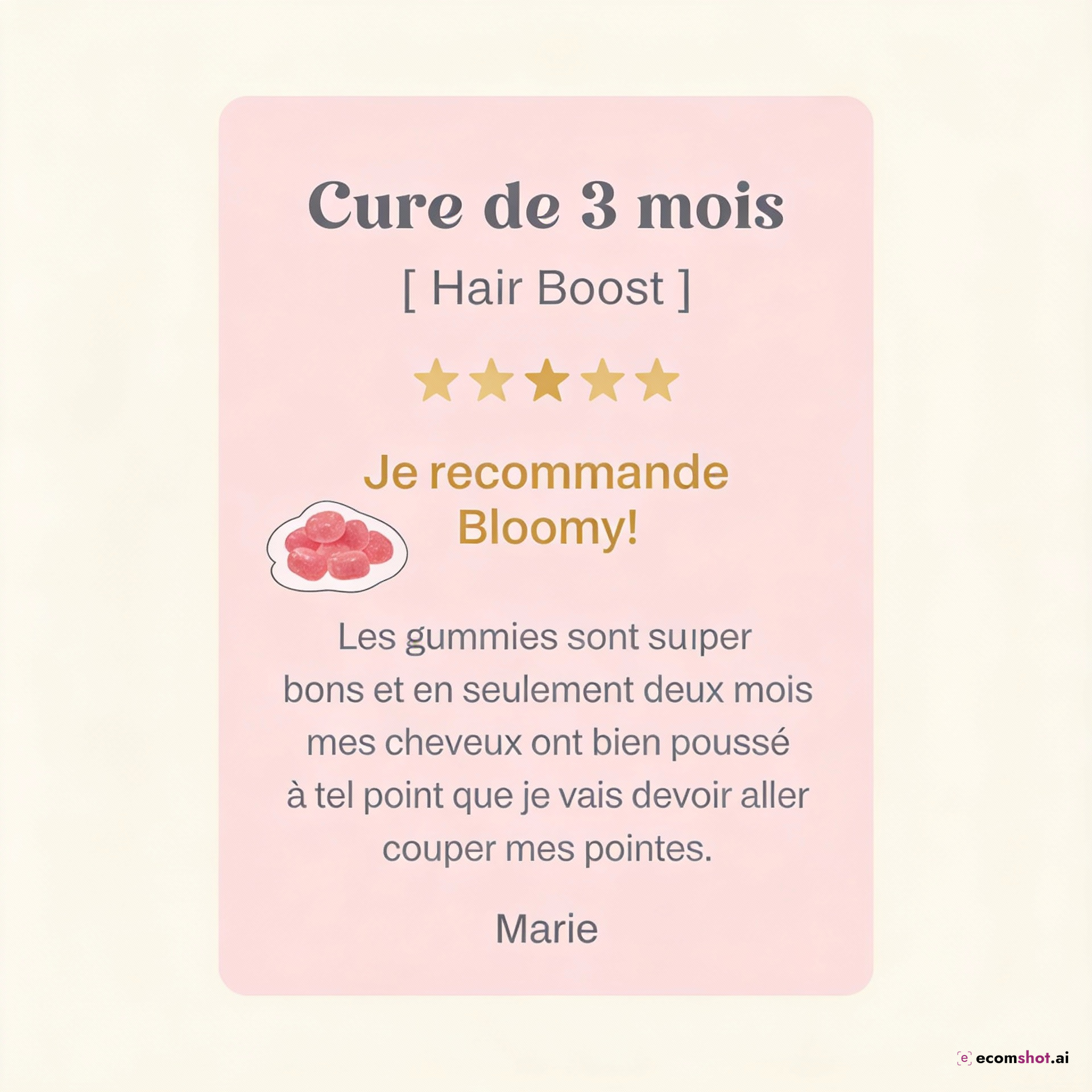 AI product photoshoot output